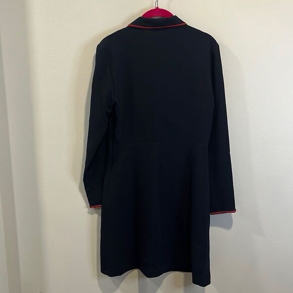 Sandro Textured Dress With Braid Trims 38/US 6 - Picture 5 of 5